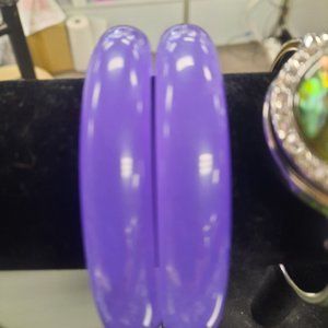 Purple quartz/  glass  Bangles